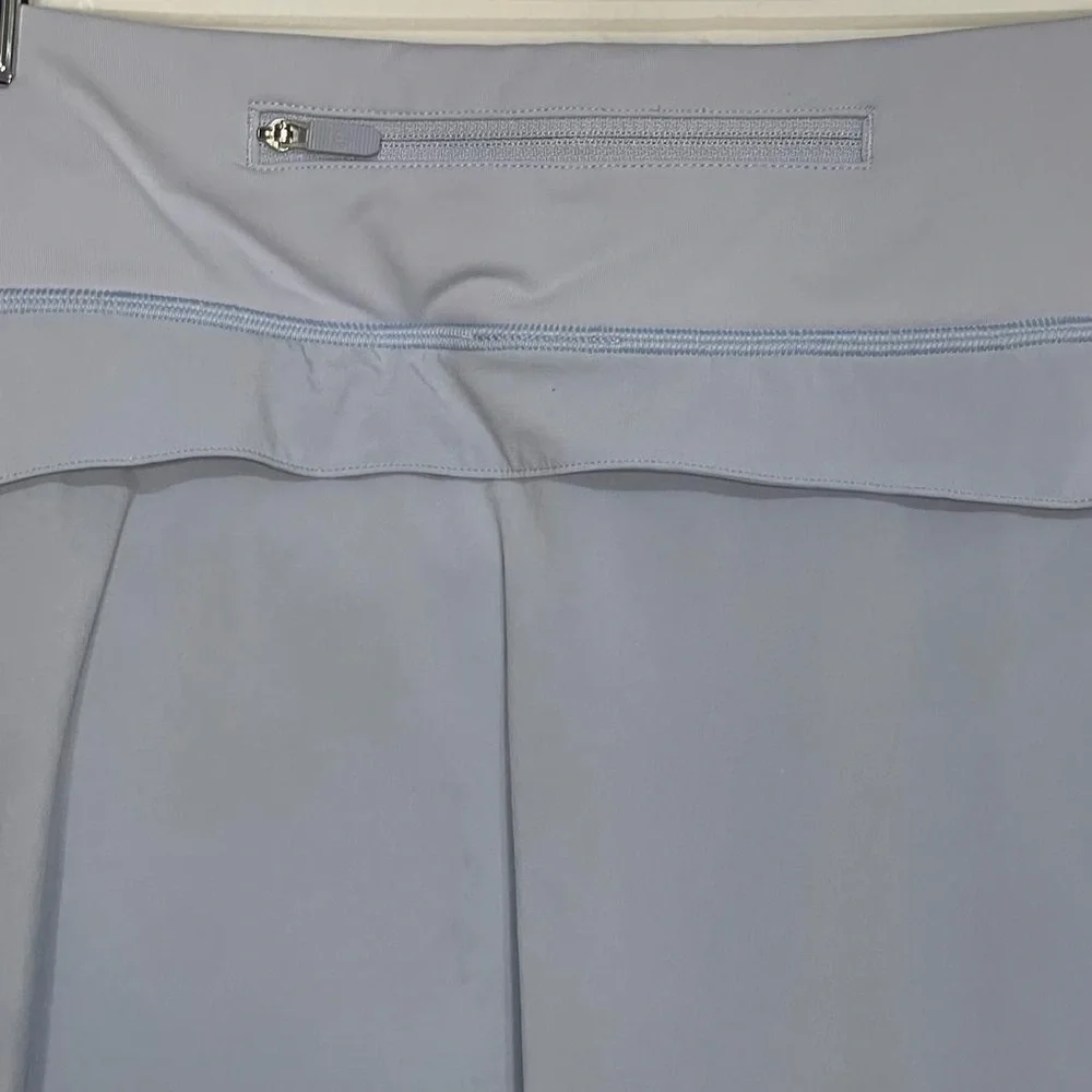 Lululemon Gray Silver Athletic Skort Skirt Short Tennis - Picture 9 of 10
